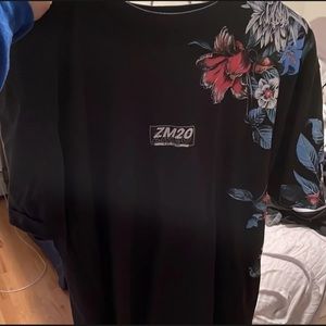 Zara Mens T-Shirt [size XL] Flower Floral